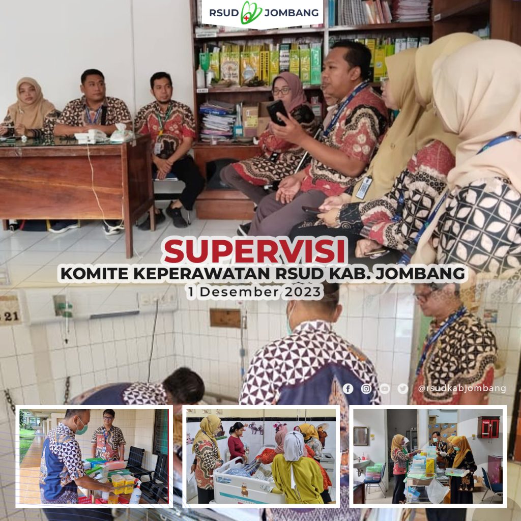 Supervisi Komite Keperawatan RSUD Kabupaten Jombang, Jumat (1/12/2023)
